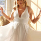 Plus Size Classic Soft Satin A-Line Dress - Farnelli