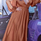 Cinderella Divine 7475C Long Split Blouson Sleeve Formal Dress Thigh Split