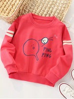 Children's Ping Pong Graphic Crew Neck Sweatshirt - Farnelli