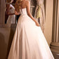 A-Line Wedding Dress With Spaghetti Straps - Farnelli