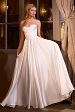 A-Line Wedding Dress With Spaghetti Straps - Farnelli