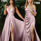 Ladivine 7485 Long Sweetheart Soft Satin A-Line Formal Dress