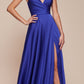 Cinderella Divine 7485C Sweetheart Neckline Soft Satin A-Line Formal Dress
