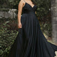 Ladivine 7485 Long Sweetheart Soft Satin A-Line Formal Dress