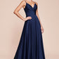 Cinderella Divine 7485C Sweetheart Neckline Soft Satin A-Line Formal Dress