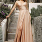 Ladivine 7485 Long Sweetheart Soft Satin A-Line Formal Dress