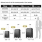 Black HouseOfZazla hardside spinner luggage set with TSA lock