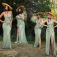 Cinderella Divine 7487 Fitted Satin Dress Cowl Neckline Open Tie Back