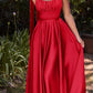 Cinderella Divine 7490 Long Soft Satin A-Line Dress