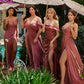 Ladivine 7485 Long Sweetheart Soft Satin A-Line Formal Dress