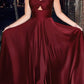 Ladivine 7496 Floor Length A-Line Luxurious Satin Strapless Keyhole Dress