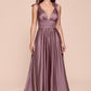 Ladivine 7499 Dress Tea Length Satin A-Line Dress
