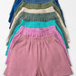 Zenana Cotton Slub Short Pants - Farnelli