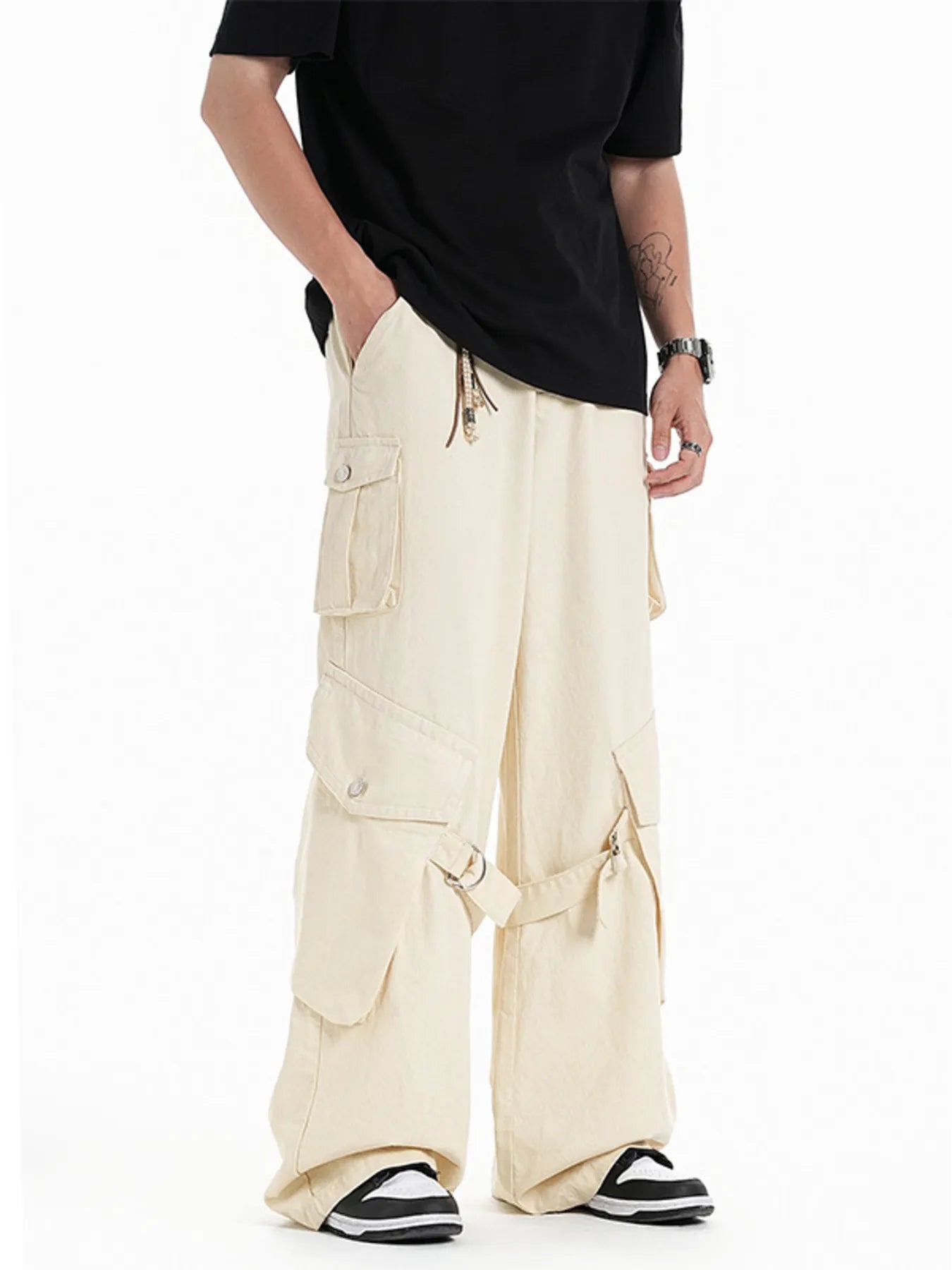 Men's Wide Leg Cargo Pants - Farnelli