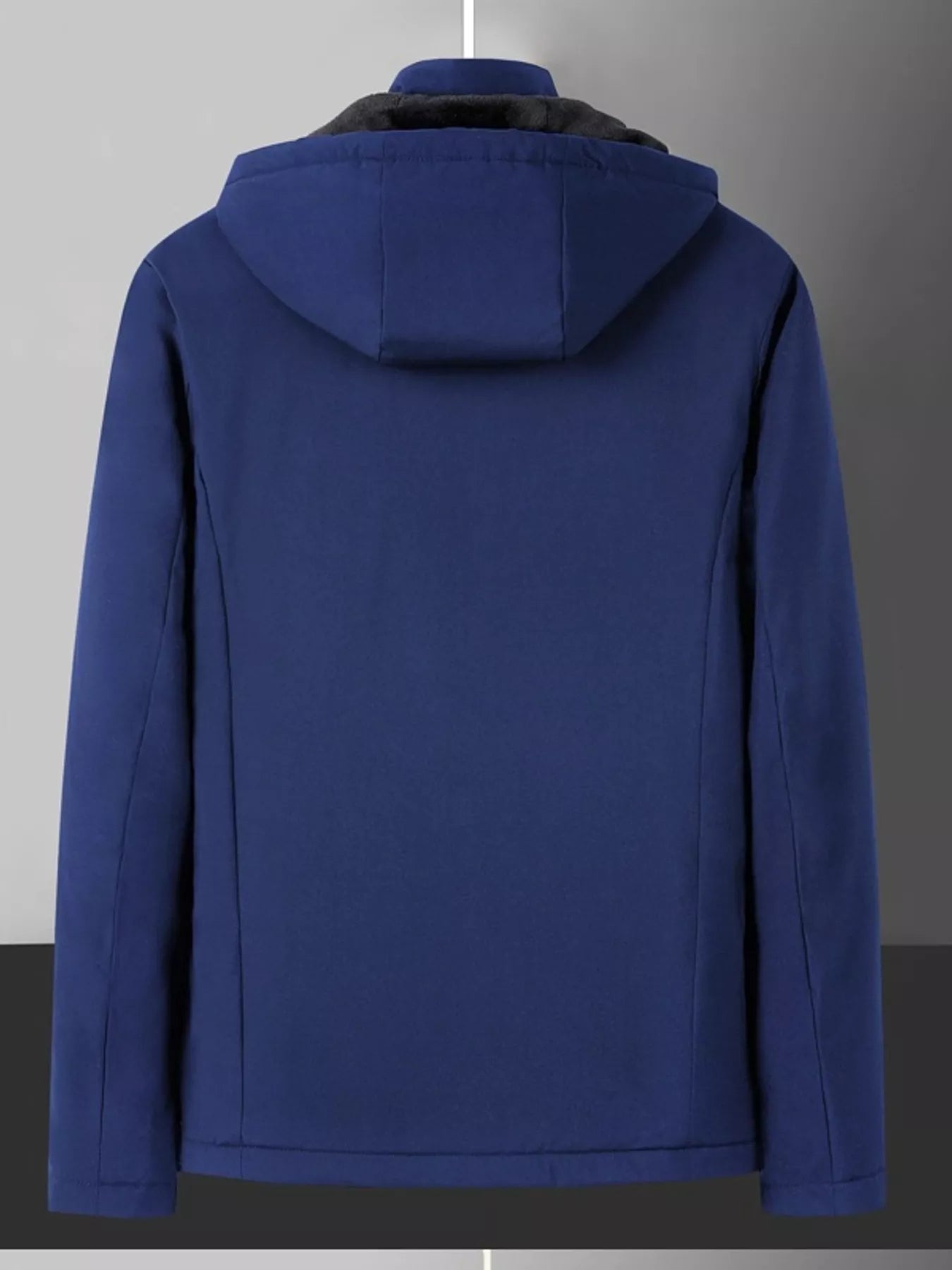 Men's Plus Size Warm Fleece Lined Hooded Winter Coat - Farnelli