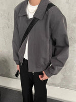 Men's Plus Size Zip Up Long Sleeve Jacket - Farnelli