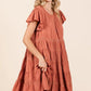 Mittoshop Lace Detail Ruffled Button Down Tiered Dress - Farnelli