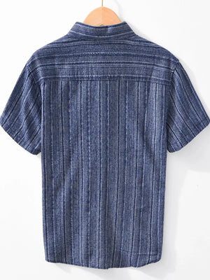 Men's Plus Size Button Up Short Sleeve Shirt - Farnelli