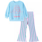 Children's Turtle Round Neck Top and Pants Set - Farnelli