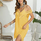 Tassel Scoop Neck Wide Strap Cover-Up - Farnelli
