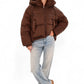Dark Chocolate Insulated Bio-Down Jacket