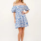 And The Why Off Shoulder Bubble Sleeve Dress - Farnelli