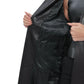 Genuine Leather Polar Fox Trim Coat