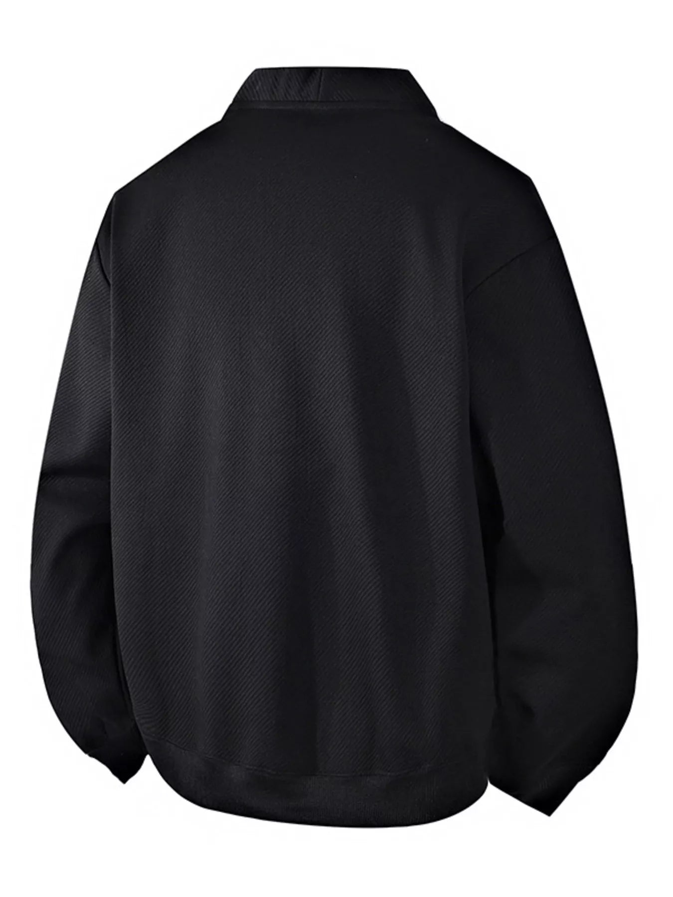 Men‘s Plus Size Textured Button-Down Casual Jacket - Farnelli