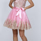 Juliet 759 Short Sweetheart Neckline Strapless Dress with Bow