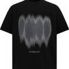 Men's Round Neck Short Sleeve Oversized T-Shirt - Black