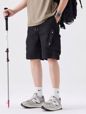 Men's Full Size Drawstring Cargo Shorts Plus Size - Farnelli