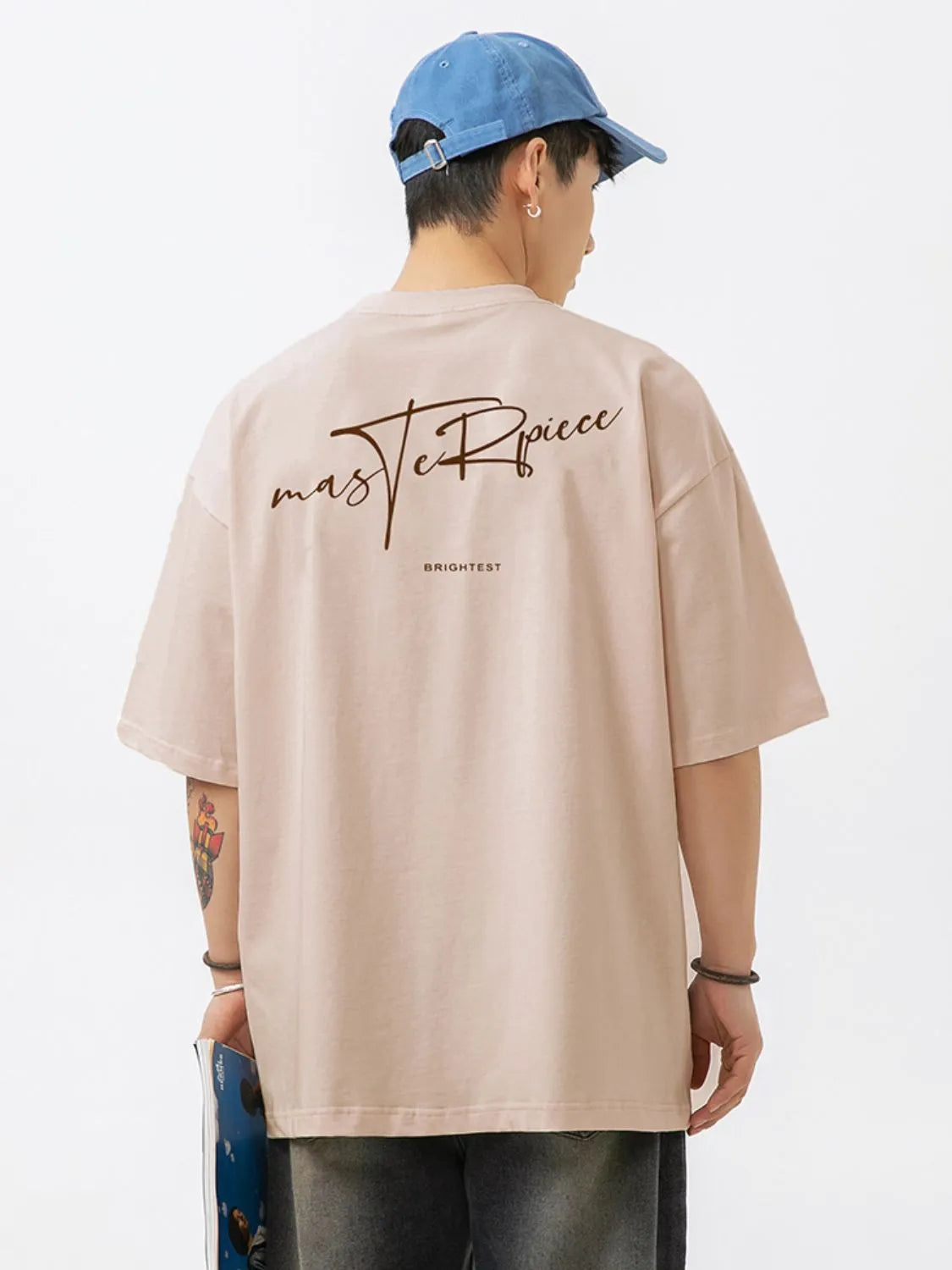 Men's Plus Size Round Neck Half Sleeve T-Shirt - Farnelli