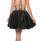 Juliet 760 Embellished Bodice Layered Skirt Short Dress