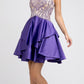 Juliet 760 Embellished Bodice Layered Skirt Short Dress