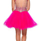 Juliet 761 Short Prom Dress Embellished Bodice with Keyhole