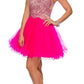 Juliet 761 Short Prom Dress Embellished Bodice with Keyhole