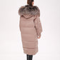 Rei Silver Fox Fully Lined Hood Down Coat in Blush