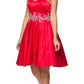 Juliet 769 Embellished Waist Short Dress Strapless