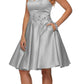 Juliet 769 Embellished Waist Short Dress Strapless