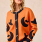 BiBi Halloween Witch Hat Moon Bat Artwork Cardigan - Farnelli
