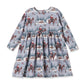Cowgirl Christmas Girls Dress – Soft Bamboo Holiday Style
