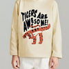 Children's Tigers Graphic Long Sleeve T-Shirt - Beige