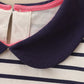 Children's Embroidered Striped Long Sleeve Dress - Farnelli