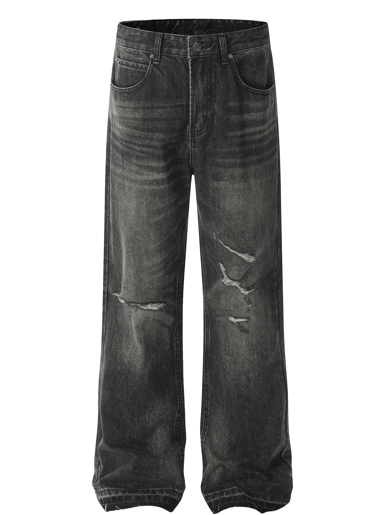 Men's Distressed Washed Straight Jeans - Farnelli