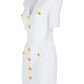 Balmain White Viscose Blend Dress Women
