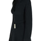The Attico Black Viscose Blend Mini Dress Women