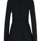 The Attico Black Viscose Blend Mini Dress Women