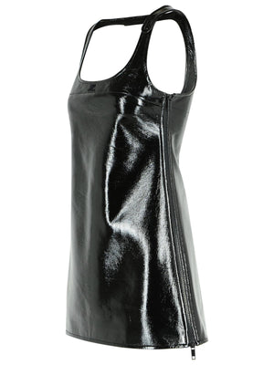 Courreges 'Reedition' Dress In Black Cotton Blend Women