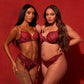 Gossard Superboost Lace Raspberry Sorbet Sheer Thong Panty