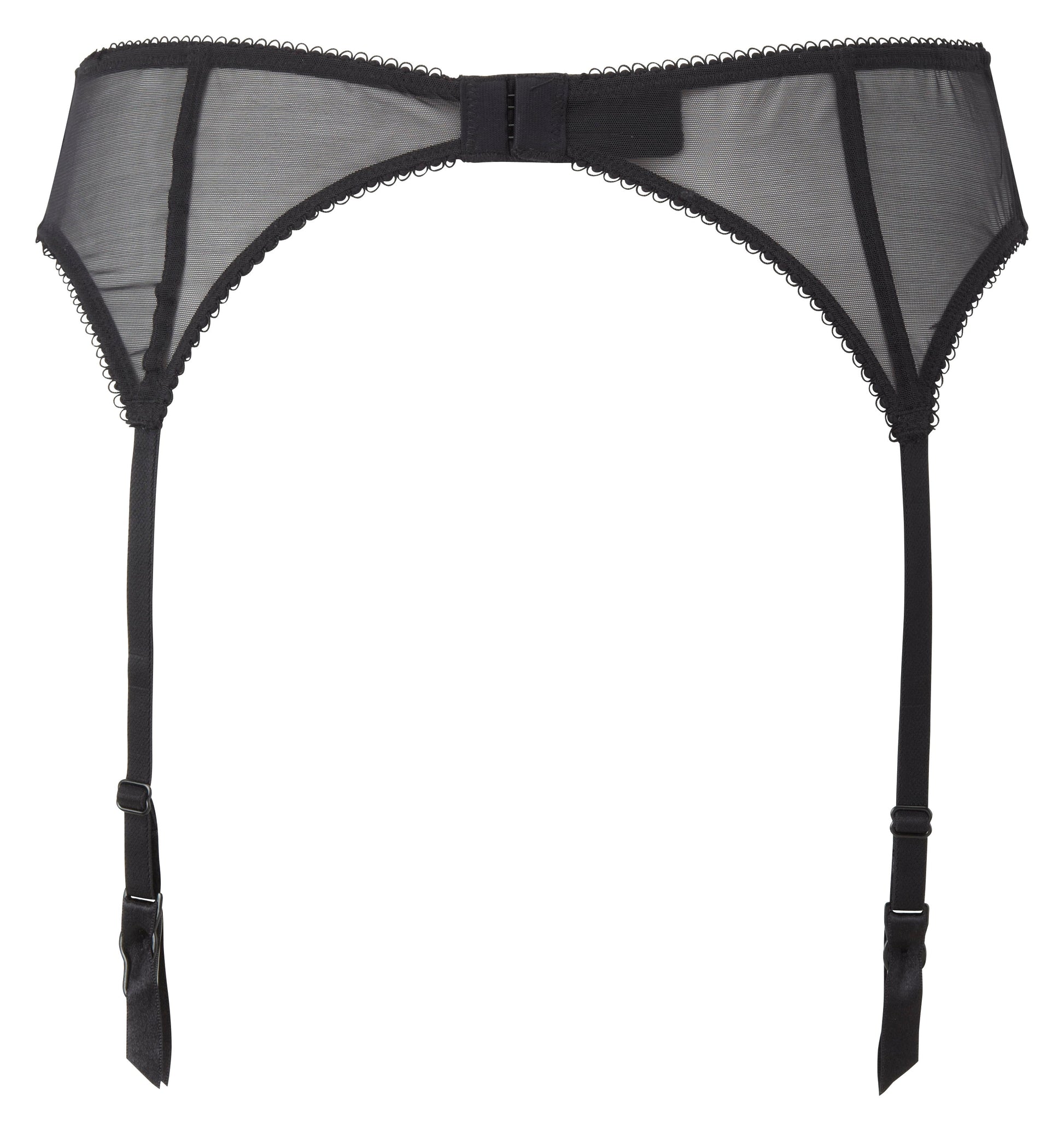 Gossard Superboost Lace Black Sheer Garter Belt-4